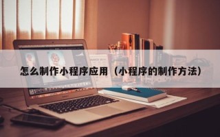 柳州怎么制作小程序应用（小程序的制作方法）
